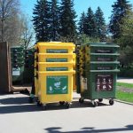 Расстановка контейнеров для сбора твердых коммунальных отходов на матче «Зенит» — «СКА-Хабаровск»
