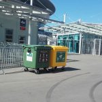 Расстановка контейнеров для сбора твердых коммунальных отходов на матче «Зенит» — «СКА-Хабаровск»